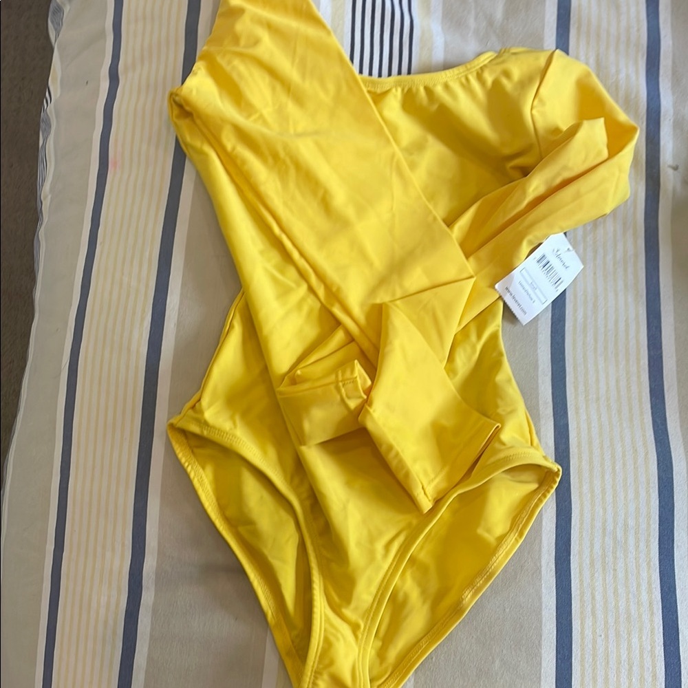 Yellow Long Sleeve Bodysuit